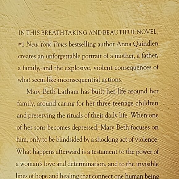 Every Last One A Novel by New York Times Best Seller Anna Quindlen Hardback Book - Picture 11 of 16
